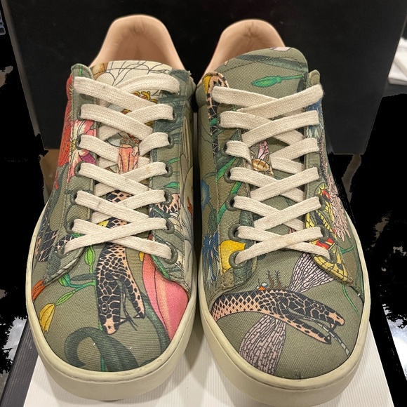 Gucci Canvas Flora Ace Sneaker - Picture 1 of 7